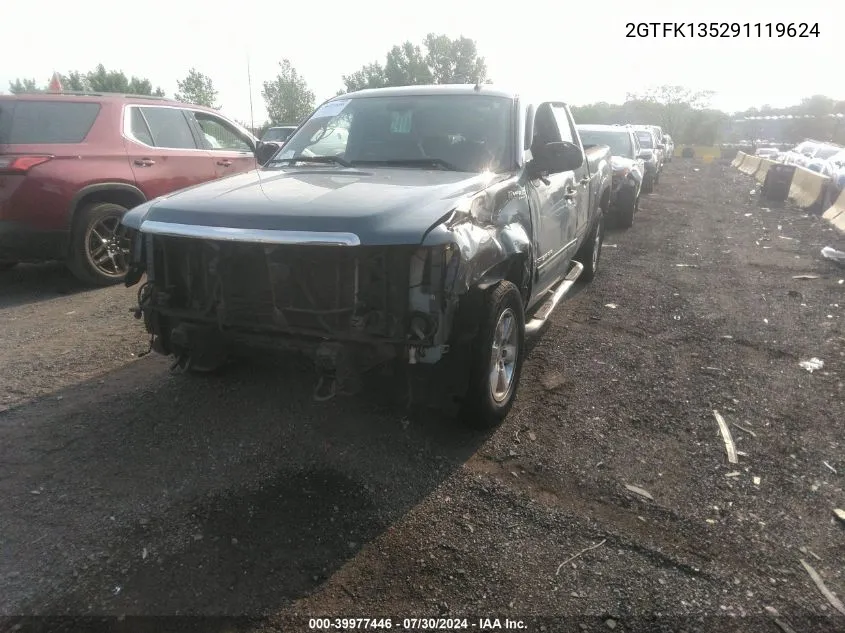 2009 GMC Sierra 1500 Hybrid 3Hb VIN: 2GTFK135291119624 Lot: 39977446