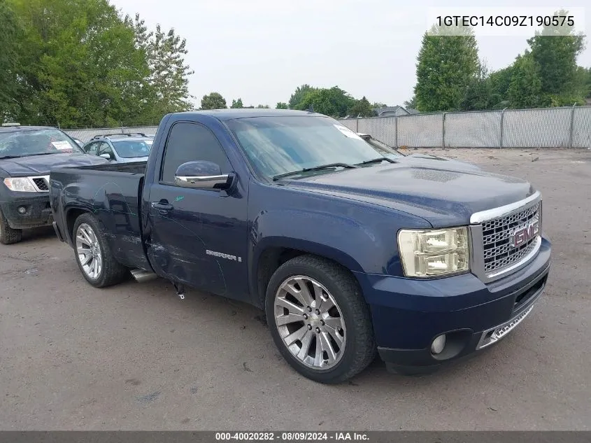 2009 GMC Sierra 1500 Work Truck VIN: 1GTEC14C09Z190575 Lot: 40020282