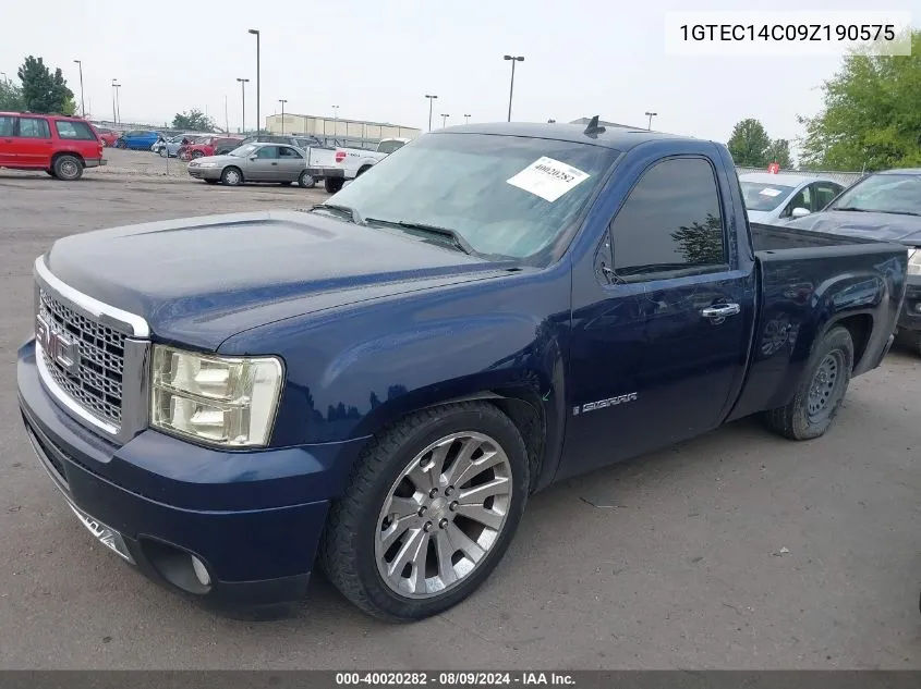 2009 GMC Sierra 1500 Work Truck VIN: 1GTEC14C09Z190575 Lot: 40020282