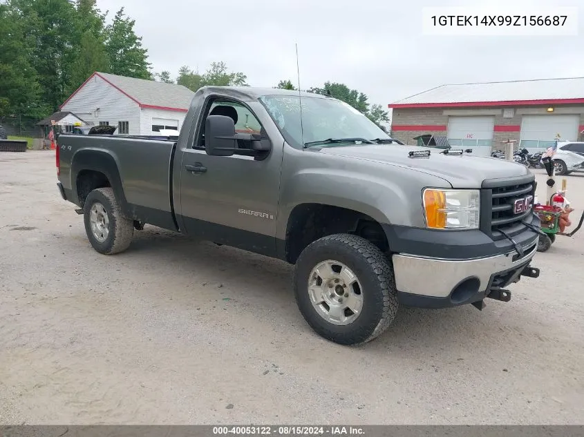 2009 GMC Sierra 1500 Work Truck VIN: 1GTEK14X99Z156687 Lot: 40053122