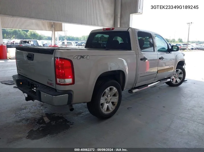 3GTEK23349G189245 2009 GMC Sierra 1500 Sle