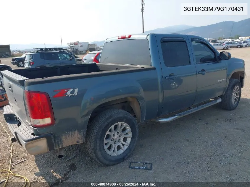 3GTEK33M79G170431 2009 GMC Sierra 1500 Slt