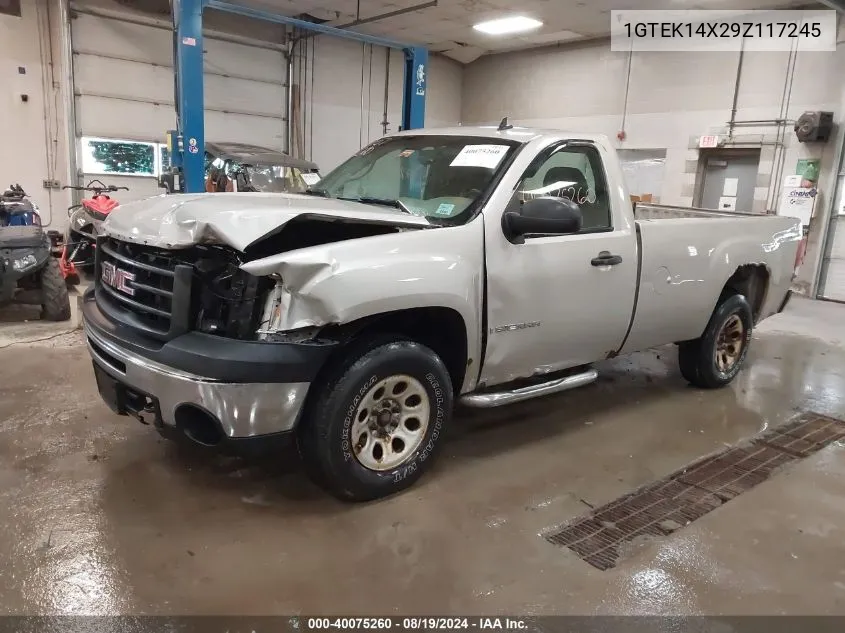 1GTEK14X29Z117245 2009 GMC Sierra 1500 Work Truck