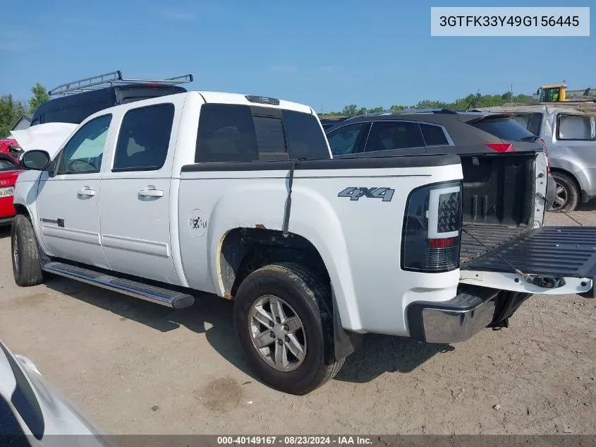 2009 GMC Sierra 1500 Slt VIN: 3GTFK33Y49G156445 Lot: 40149167