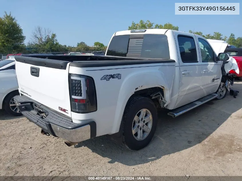 2009 GMC Sierra 1500 Slt VIN: 3GTFK33Y49G156445 Lot: 40149167