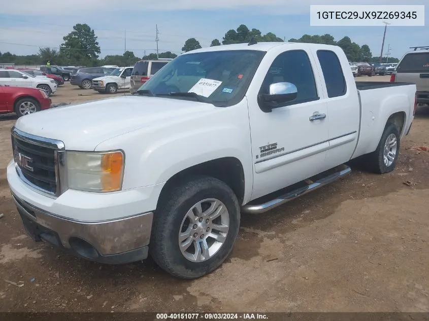 1GTEC29JX9Z269345 2009 GMC Sierra 1500 Sle