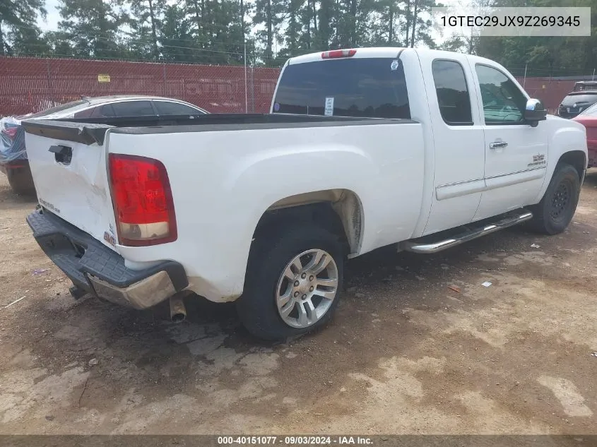 2009 GMC Sierra 1500 Sle VIN: 1GTEC29JX9Z269345 Lot: 40151077