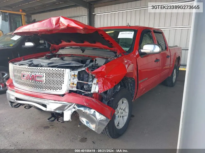 3GTEK23389G273665 2009 GMC Sierra K1500 Sle