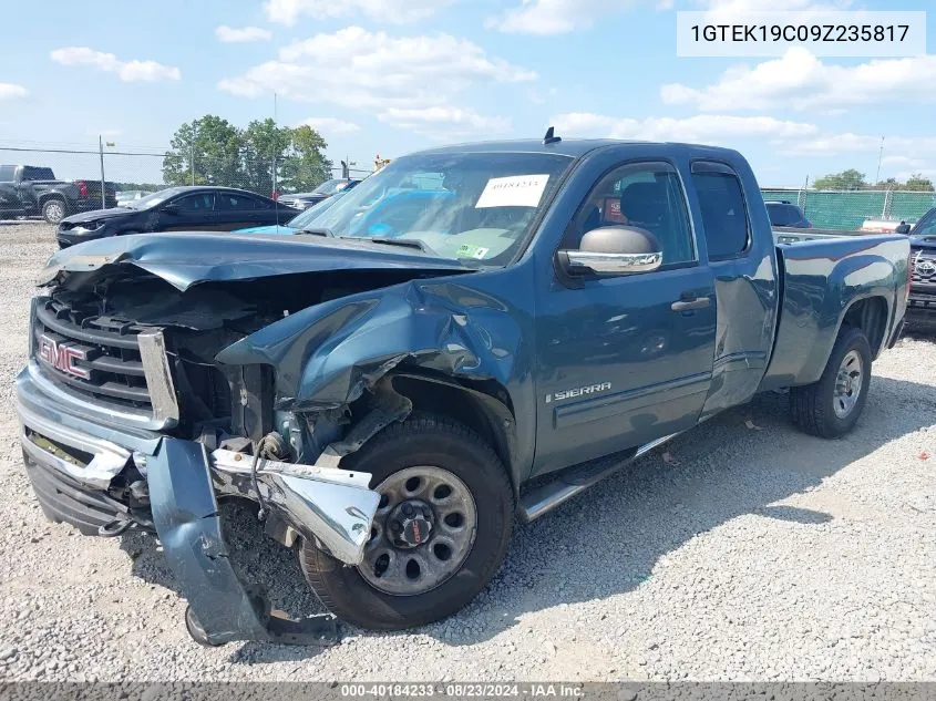 1GTEK19C09Z235817 2009 GMC Sierra 1500 Sl