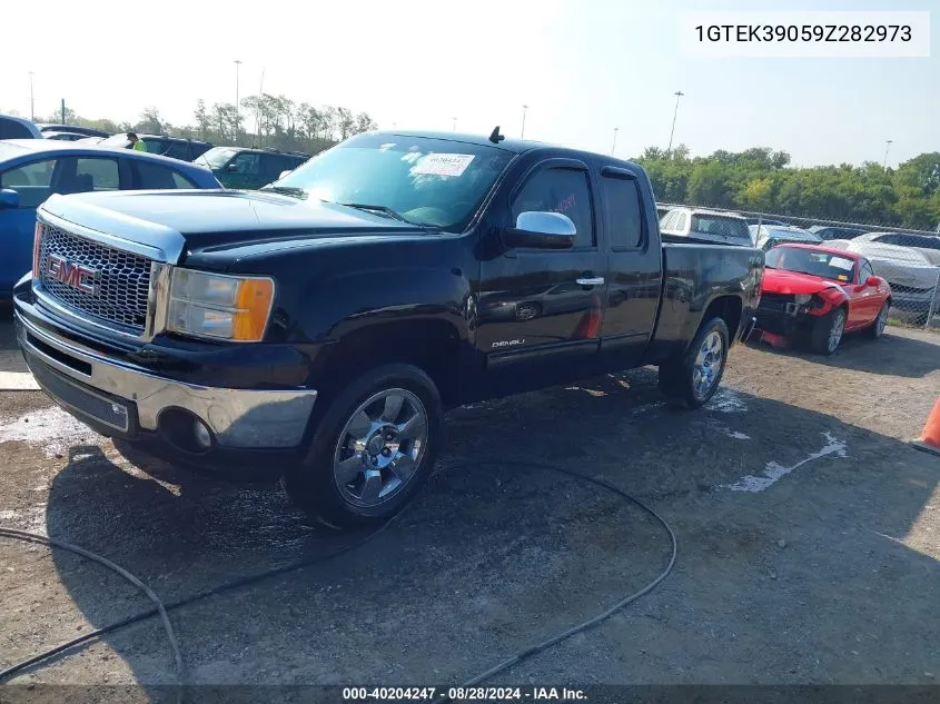 2009 GMC Sierra 1500 Slt VIN: 1GTEK39059Z282973 Lot: 40204247