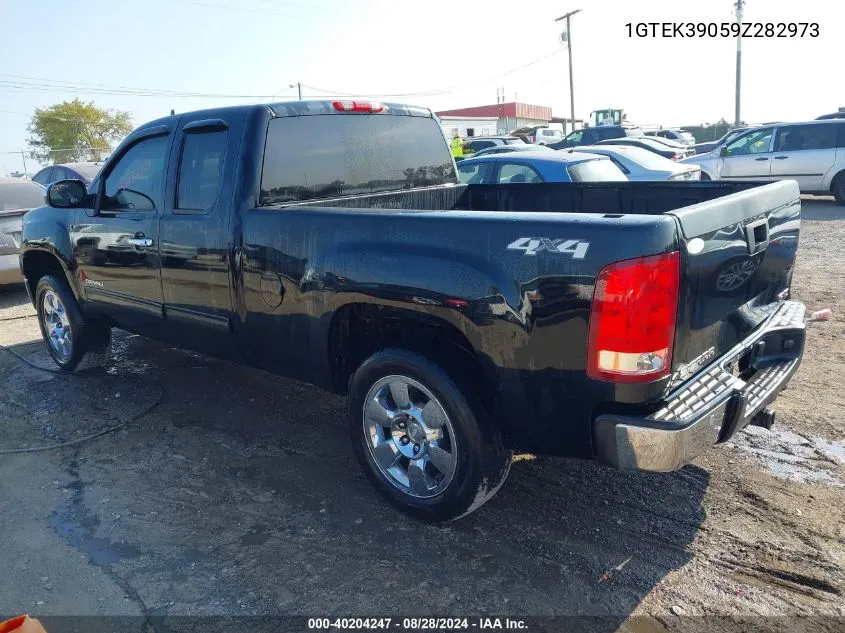 2009 GMC Sierra 1500 Slt VIN: 1GTEK39059Z282973 Lot: 40204247