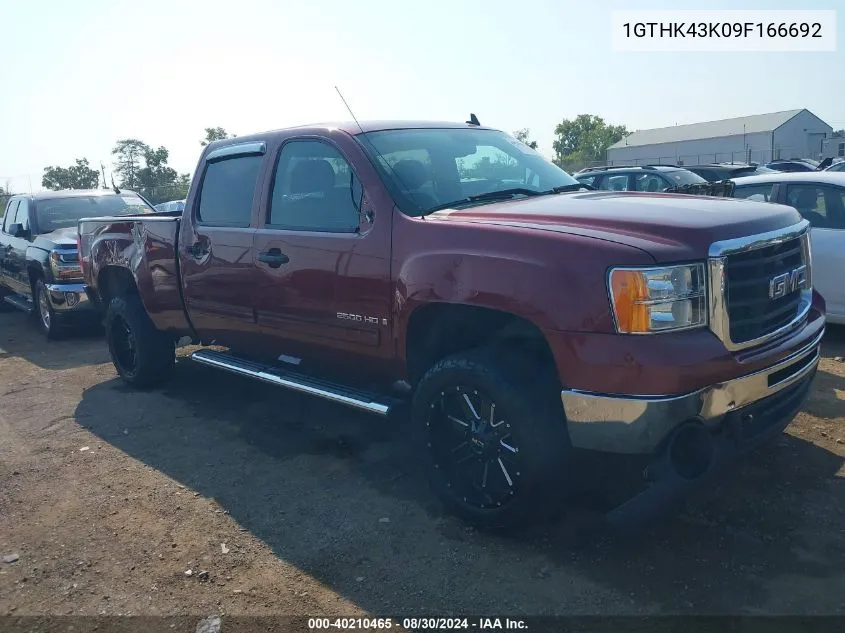 2009 GMC Sierra 2500Hd Work Truck VIN: 1GTHK43K09F166692 Lot: 40210465