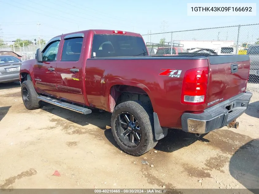 2009 GMC Sierra 2500Hd Work Truck VIN: 1GTHK43K09F166692 Lot: 40210465