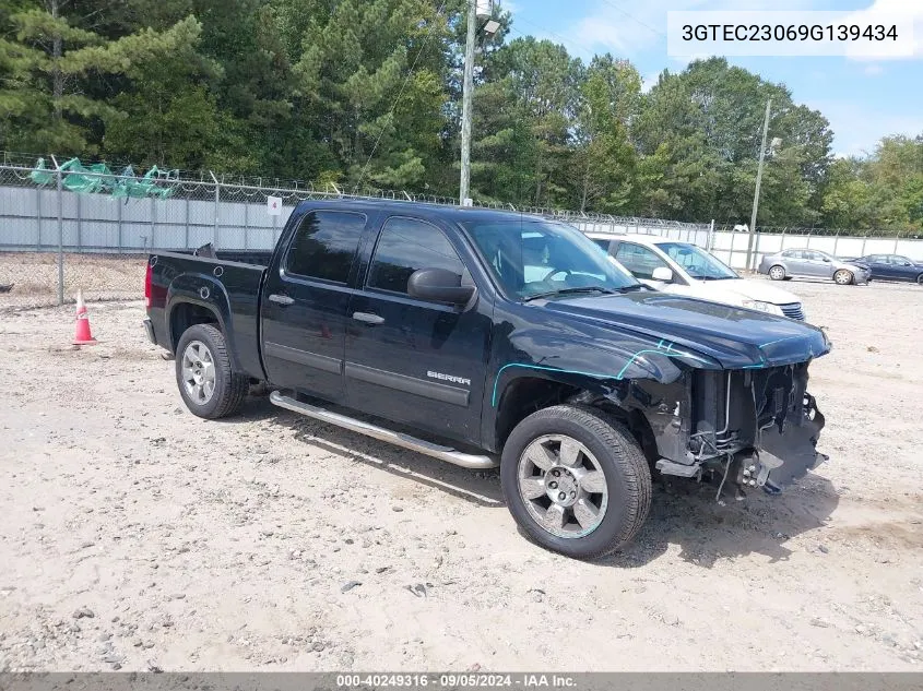 2009 GMC Sierra 1500 Sle VIN: 3GTEC23069G139434 Lot: 40249316