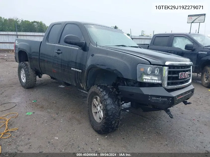 1GTEK29J19Z279071 2009 GMC Sierra 1500 Sle