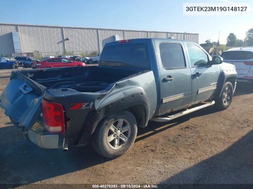 2009 GMC Sierra 1500 K1500 Sle VIN: 3GTEK23M19G148127 Lot: 40270393