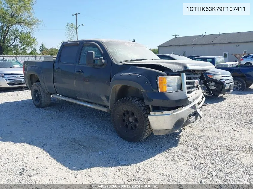 2009 GMC Sierra K2500 Slt VIN: 1GTHK63K79F107411 Lot: 40273266