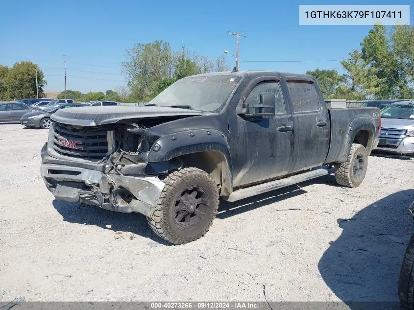 2009 GMC Sierra K2500 Slt VIN: 1GTHK63K79F107411 Lot: 40273266