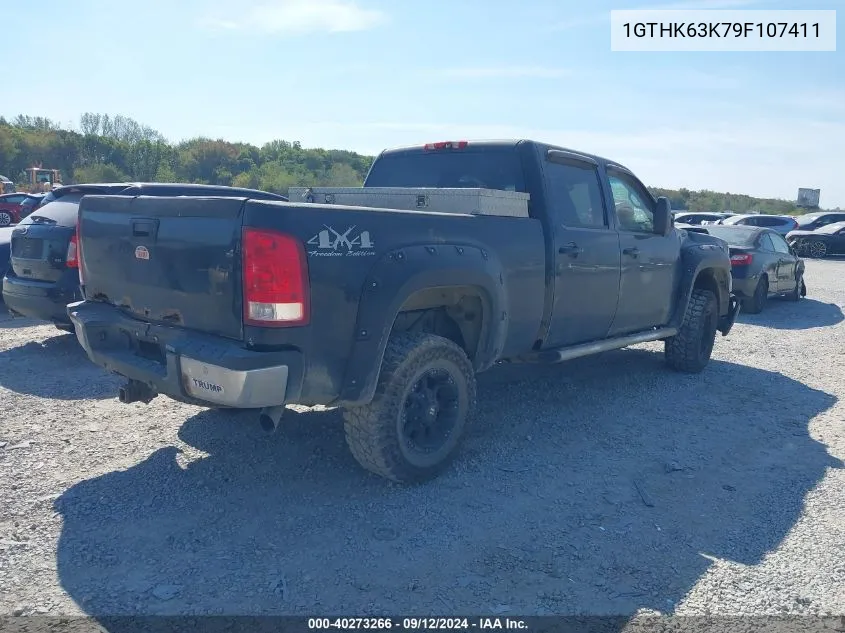 2009 GMC Sierra K2500 Slt VIN: 1GTHK63K79F107411 Lot: 40273266