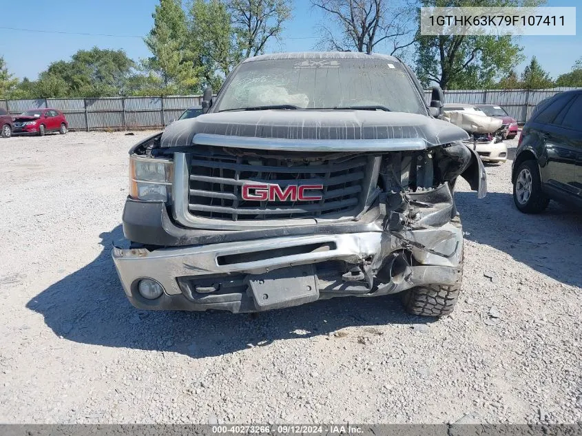 2009 GMC Sierra K2500 Slt VIN: 1GTHK63K79F107411 Lot: 40273266