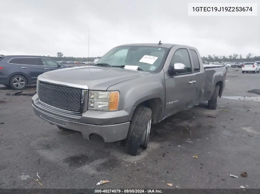 2009 GMC Sierra 1500 Work Truck VIN: 1GTEC19J19Z253674 Lot: 40274079