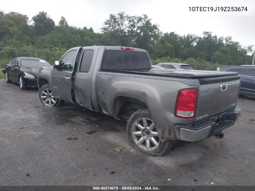 2009 GMC Sierra 1500 Work Truck VIN: 1GTEC19J19Z253674 Lot: 40274079