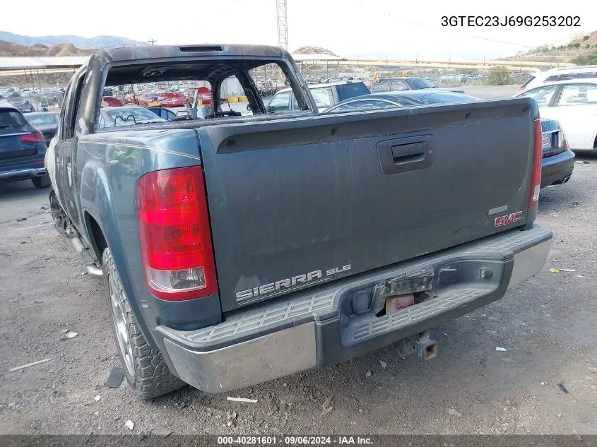 2009 GMC Sierra 1500 Sle VIN: 3GTEC23J69G253202 Lot: 40281601