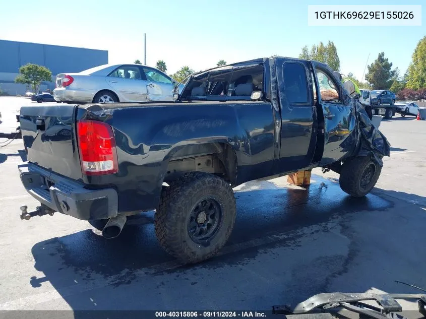 2009 GMC Sierra 2500Hd Slt VIN: 1GTHK69629E155026 Lot: 40315806