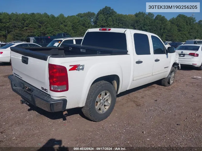 2009 GMC Sierra K1500 Slt VIN: 3GTEK33M19G256205 Lot: 40320924