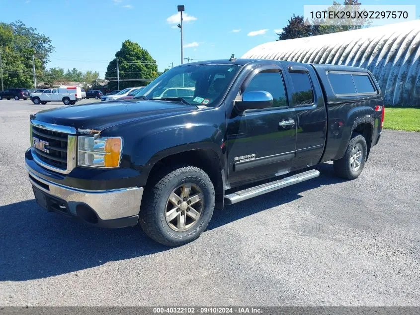 1GTEK29JX9Z297570 2009 GMC Sierra K1500 Sle