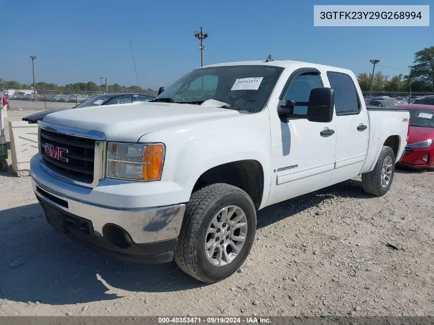 2009 GMC Sierra 1500 Sle VIN: 3GTFK23Y29G268994 Lot: 40353471