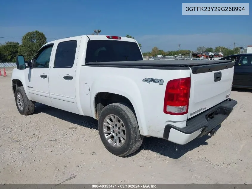 2009 GMC Sierra 1500 Sle VIN: 3GTFK23Y29G268994 Lot: 40353471