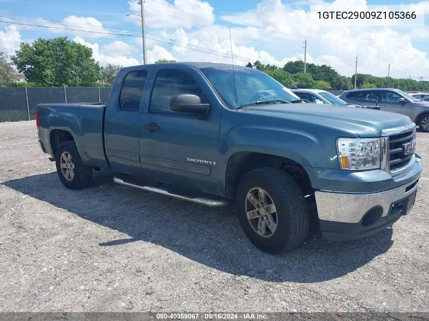 2009 GMC Sierra 1500 Sle VIN: 1GTEC29009Z105366 Lot: 40359067