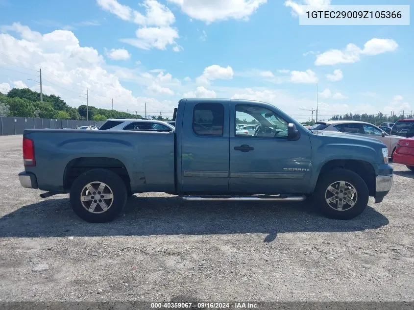 2009 GMC Sierra 1500 Sle VIN: 1GTEC29009Z105366 Lot: 40359067