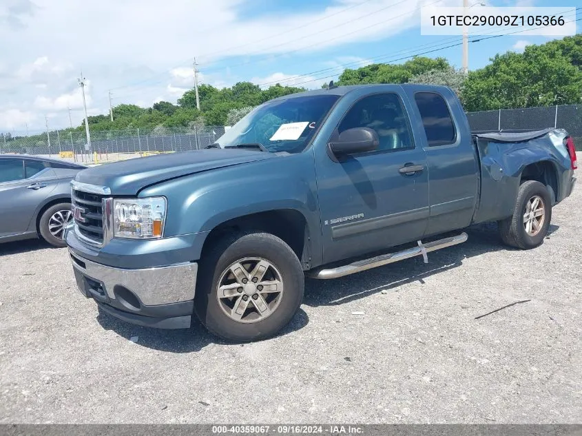 2009 GMC Sierra 1500 Sle VIN: 1GTEC29009Z105366 Lot: 40359067