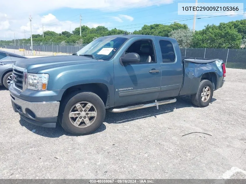 2009 GMC Sierra 1500 Sle VIN: 1GTEC29009Z105366 Lot: 40359067