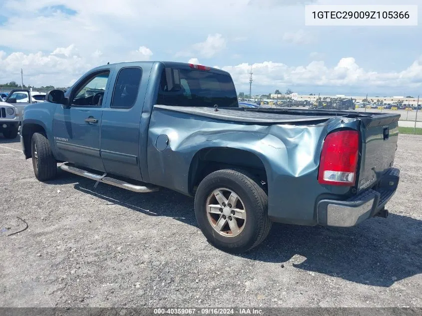 2009 GMC Sierra 1500 Sle VIN: 1GTEC29009Z105366 Lot: 40359067