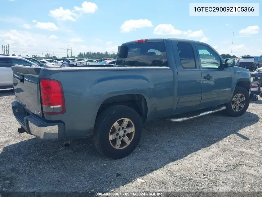 2009 GMC Sierra 1500 Sle VIN: 1GTEC29009Z105366 Lot: 40359067