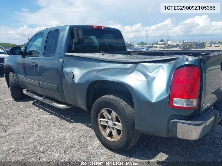 2009 GMC Sierra 1500 Sle VIN: 1GTEC29009Z105366 Lot: 40359067