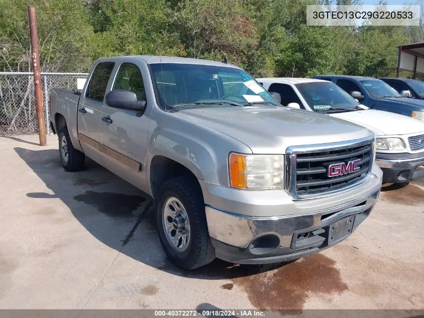 2009 GMC Sierra 1500 Sl VIN: 3GTEC13C29G220533 Lot: 40372272