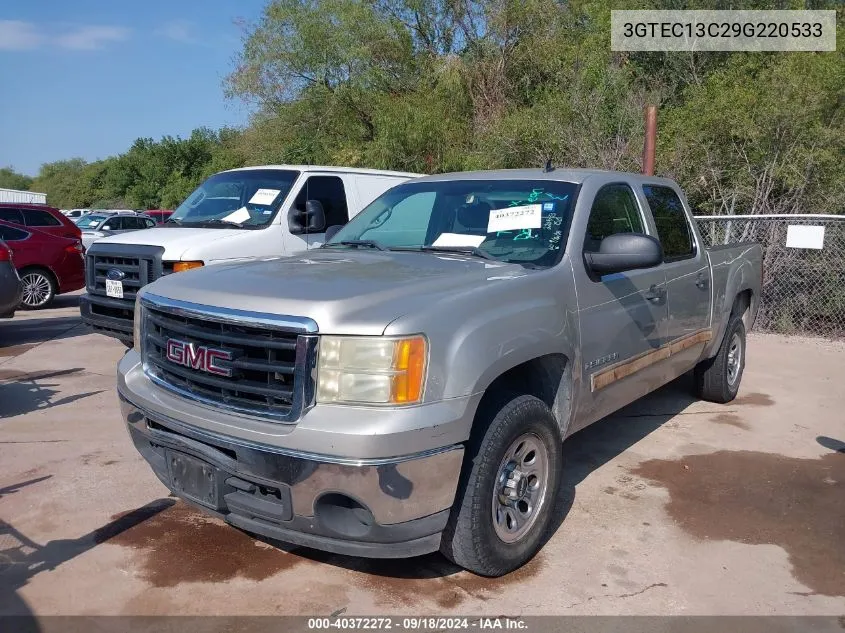 2009 GMC Sierra 1500 Sl VIN: 3GTEC13C29G220533 Lot: 40372272