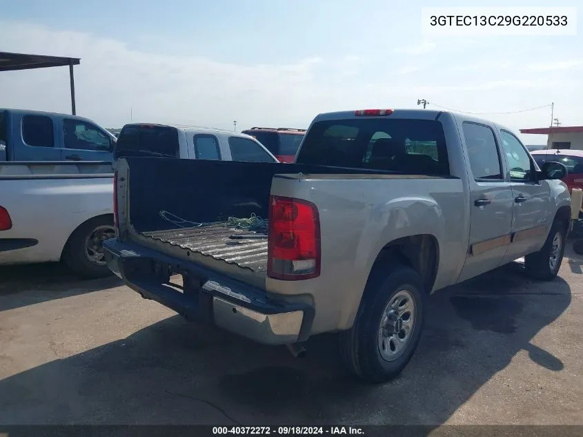 2009 GMC Sierra 1500 Sl VIN: 3GTEC13C29G220533 Lot: 40372272