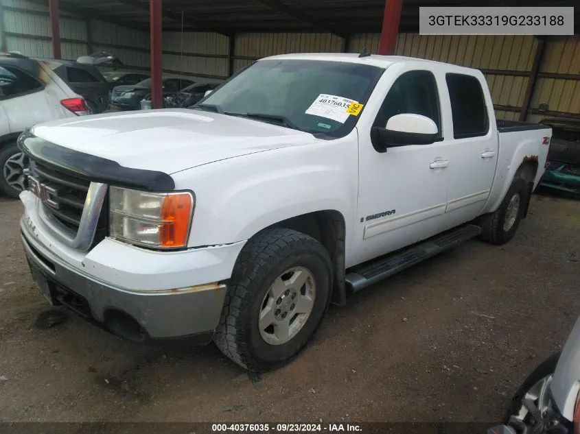 2009 GMC Sierra K1500 Slt VIN: 3GTEK33319G233188 Lot: 40376035