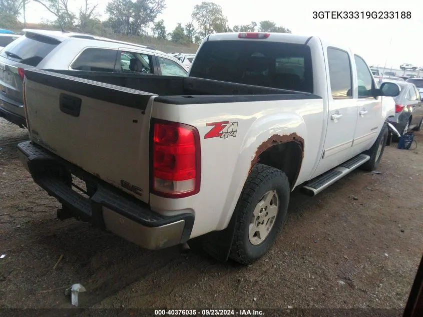 2009 GMC Sierra K1500 Slt VIN: 3GTEK33319G233188 Lot: 40376035