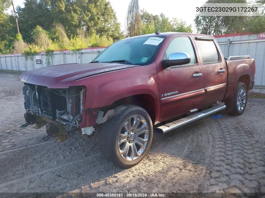 2009 GMC Sierra 1500 Sle VIN: 3GTEC23029G172267 Lot: 40380161