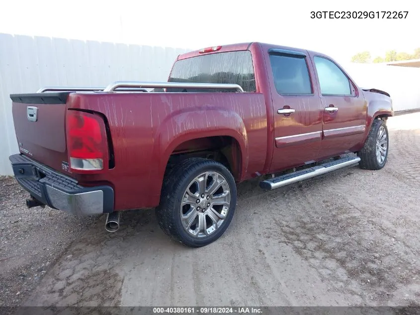 2009 GMC Sierra 1500 Sle VIN: 3GTEC23029G172267 Lot: 40380161