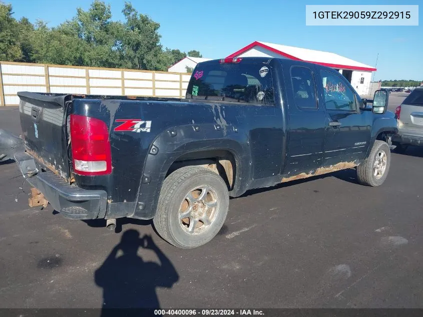 1GTEK29059Z292915 2009 GMC Sierra 1500 K1500 Sle