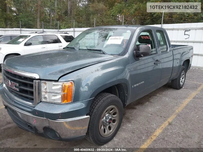 2009 GMC Sierra 1500 Work Truck VIN: 1GTEK19CX9Z182432 Lot: 40400632