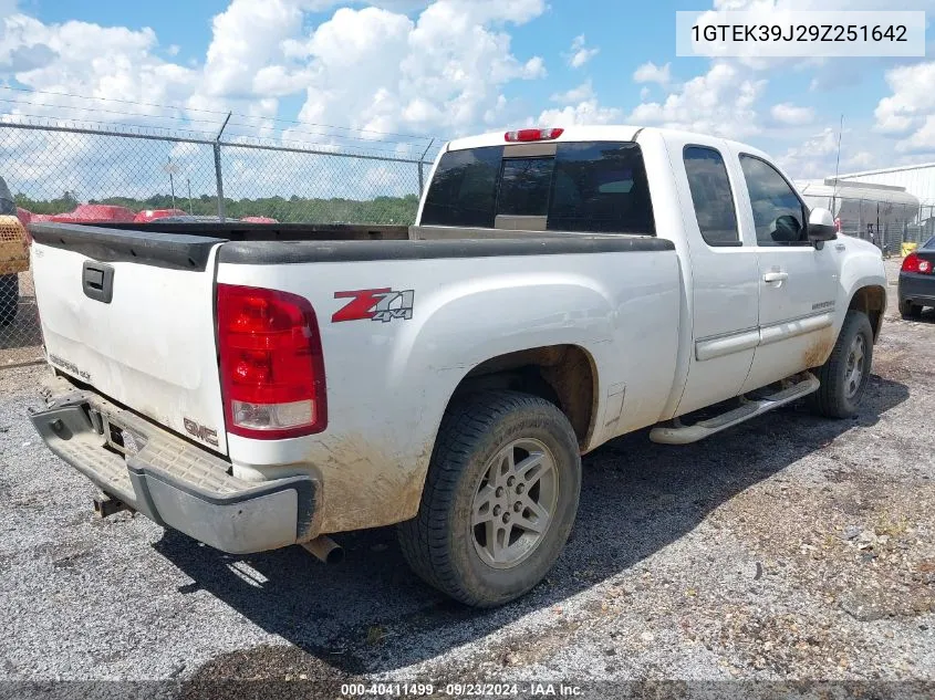 1GTEK39J29Z251642 2009 GMC Sierra 1500 Slt