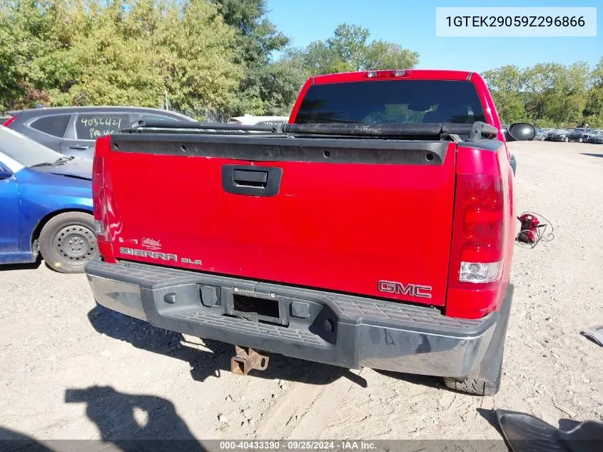 2009 GMC Sierra 1500 Sle VIN: 1GTEK29059Z296866 Lot: 40433390